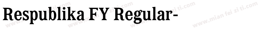 Respublika FY Regular字体转换
